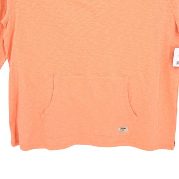 Wrangler Men's Pullover Orange Lightweight Hoodie Size 2XL Regular Fit NWT - Picture 6 of 11
